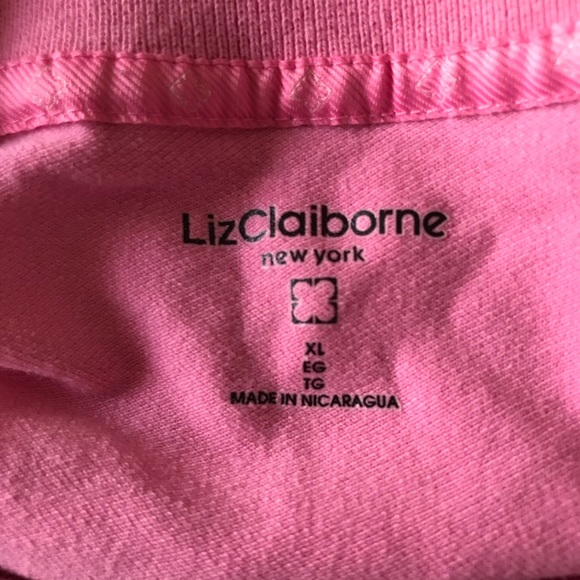 Liz Claiborne New York Pink Beautiful Collar Top - Picture 7 of 7